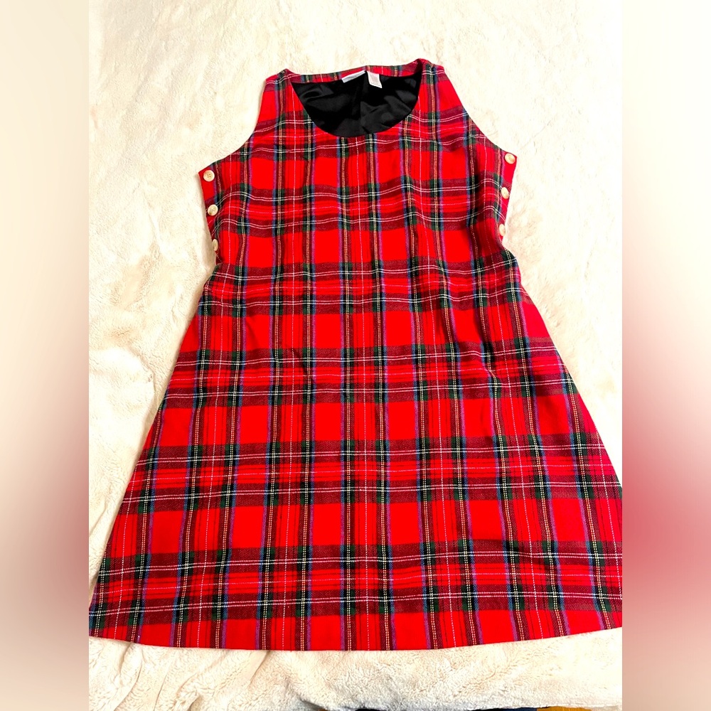 The Vermont Country Store red tartan jumper 1x